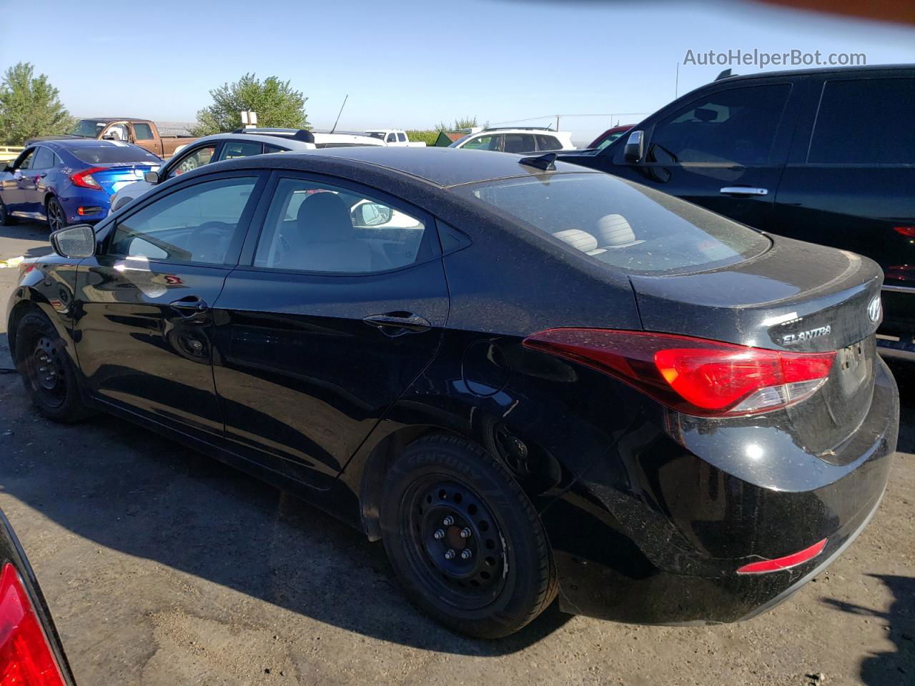 2016 Hyundai Elantra Se Черный vin: 5NPDH4AE2GH737919