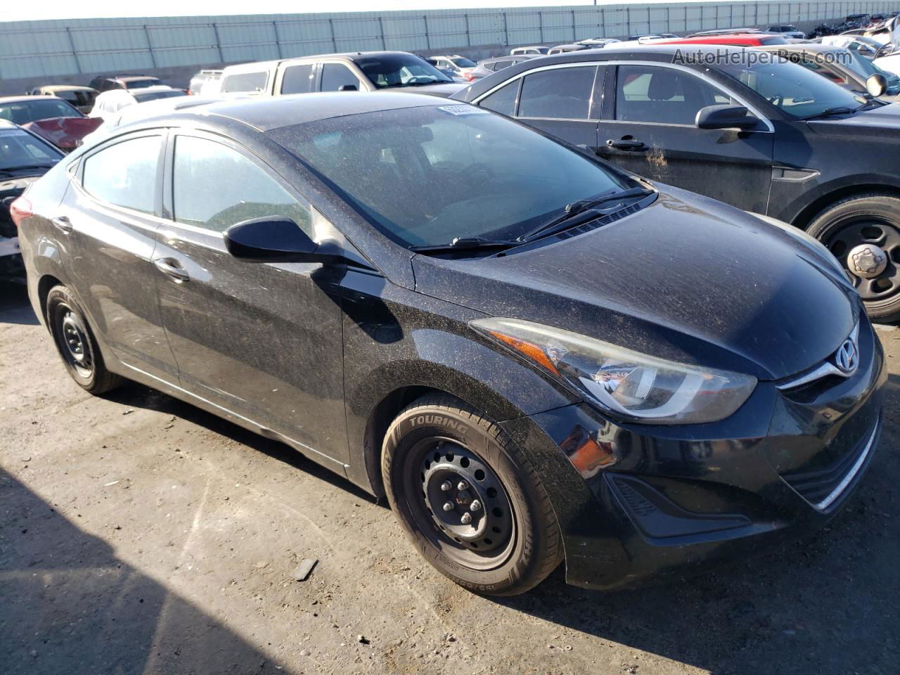 2016 Hyundai Elantra Se Черный vin: 5NPDH4AE2GH737919