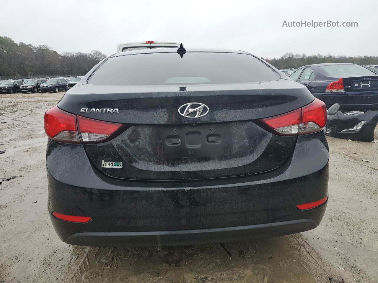 2016 Hyundai Elantra Se Black vin: 5NPDH4AE2GH740285