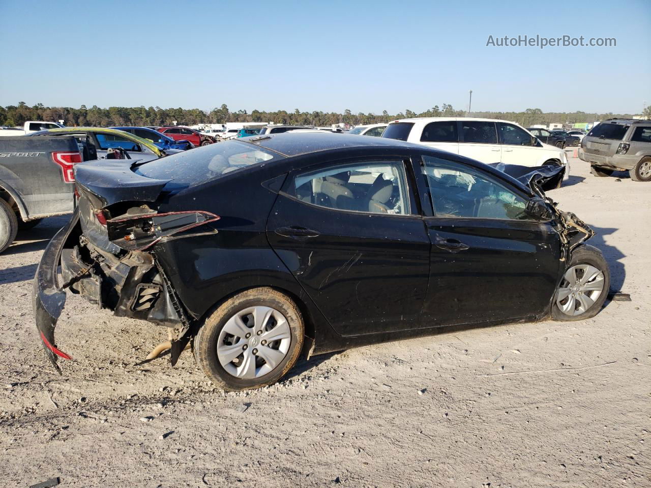 2016 Hyundai Elantra Se Black vin: 5NPDH4AE2GH744465