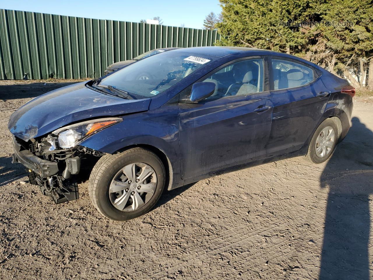 2016 Hyundai Elantra Se Blue vin: 5NPDH4AE2GH746605