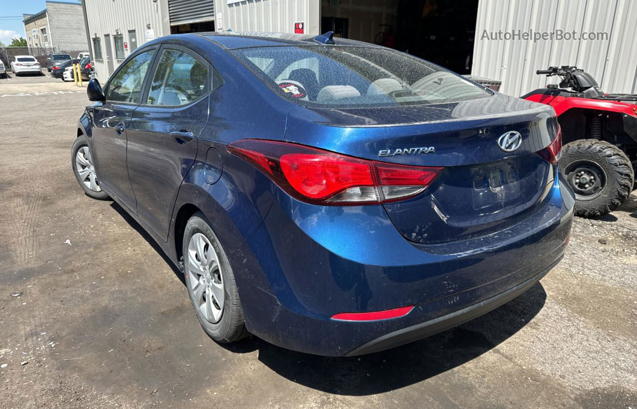 2016 Hyundai Elantra Se Blue vin: 5NPDH4AE2GH756339