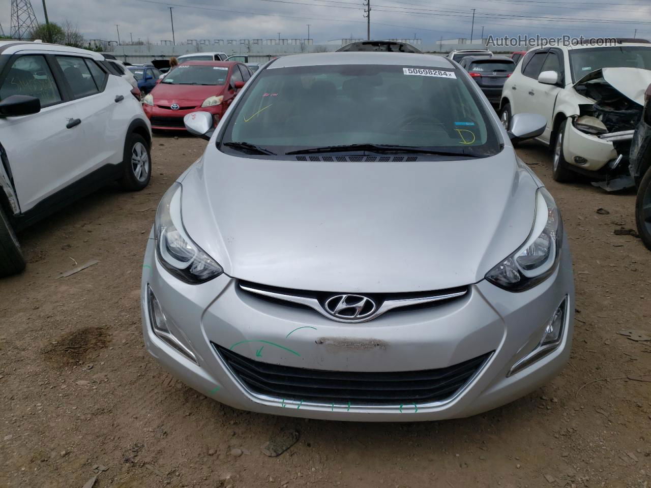 2016 Hyundai Elantra Se Серебряный vin: 5NPDH4AE2GH765204