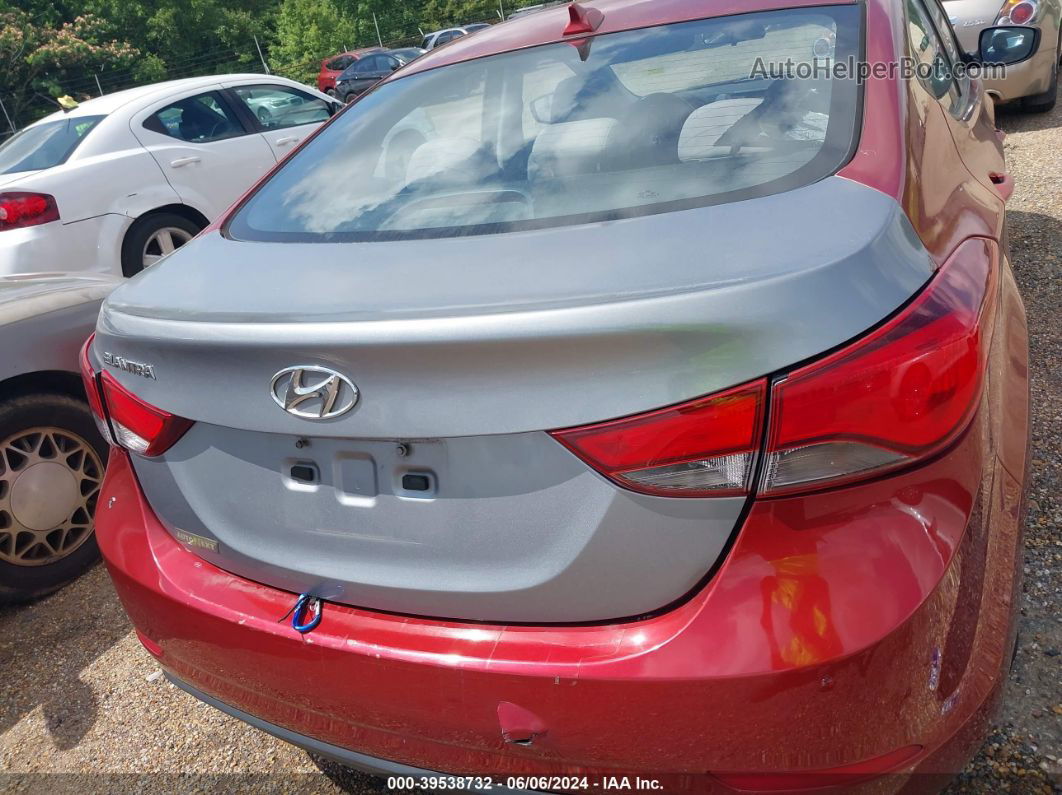 2016 Hyundai Elantra Se Red vin: 5NPDH4AE2GH766868