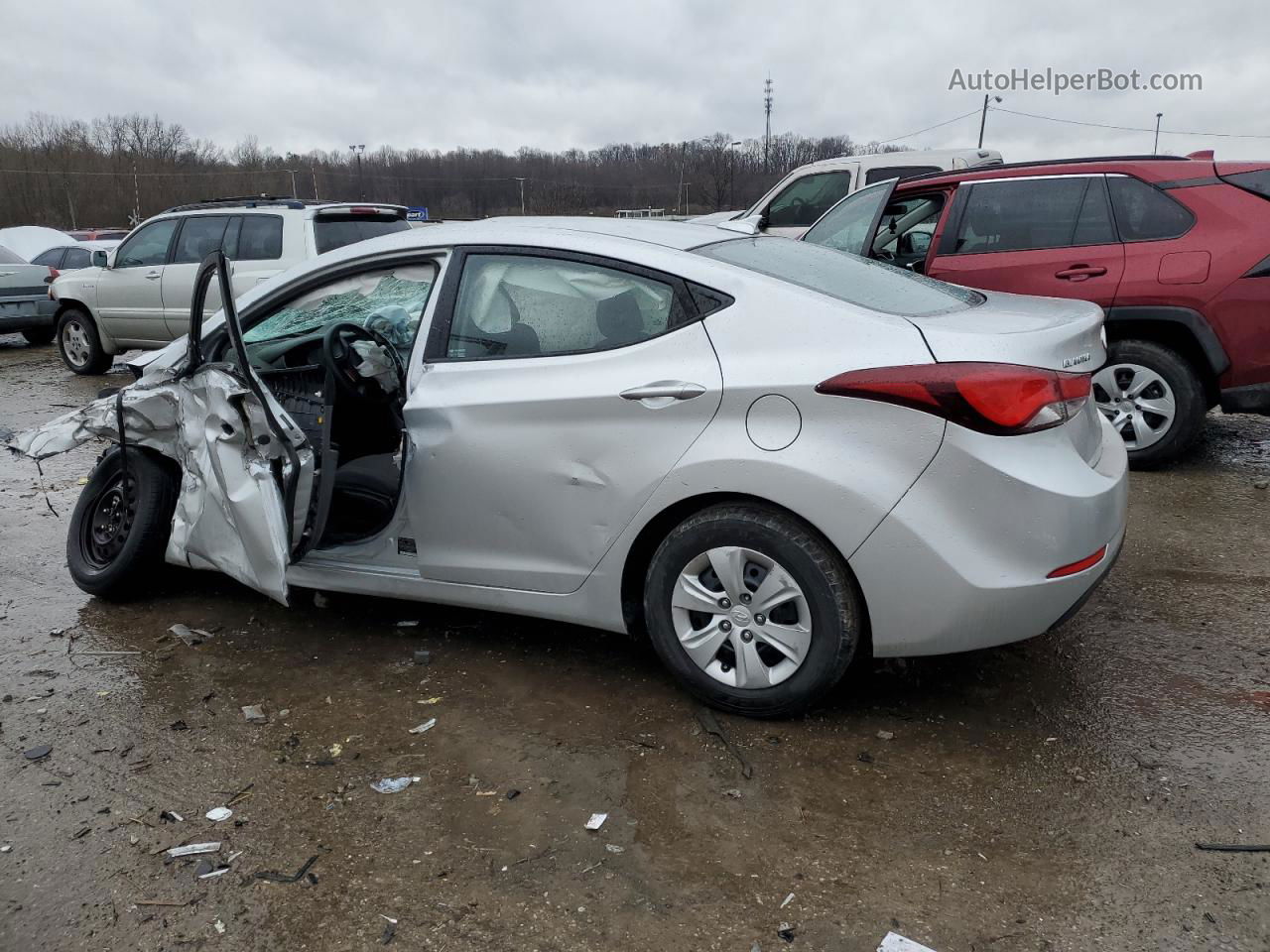 2016 Hyundai Elantra Se Silver vin: 5NPDH4AE2GH769155