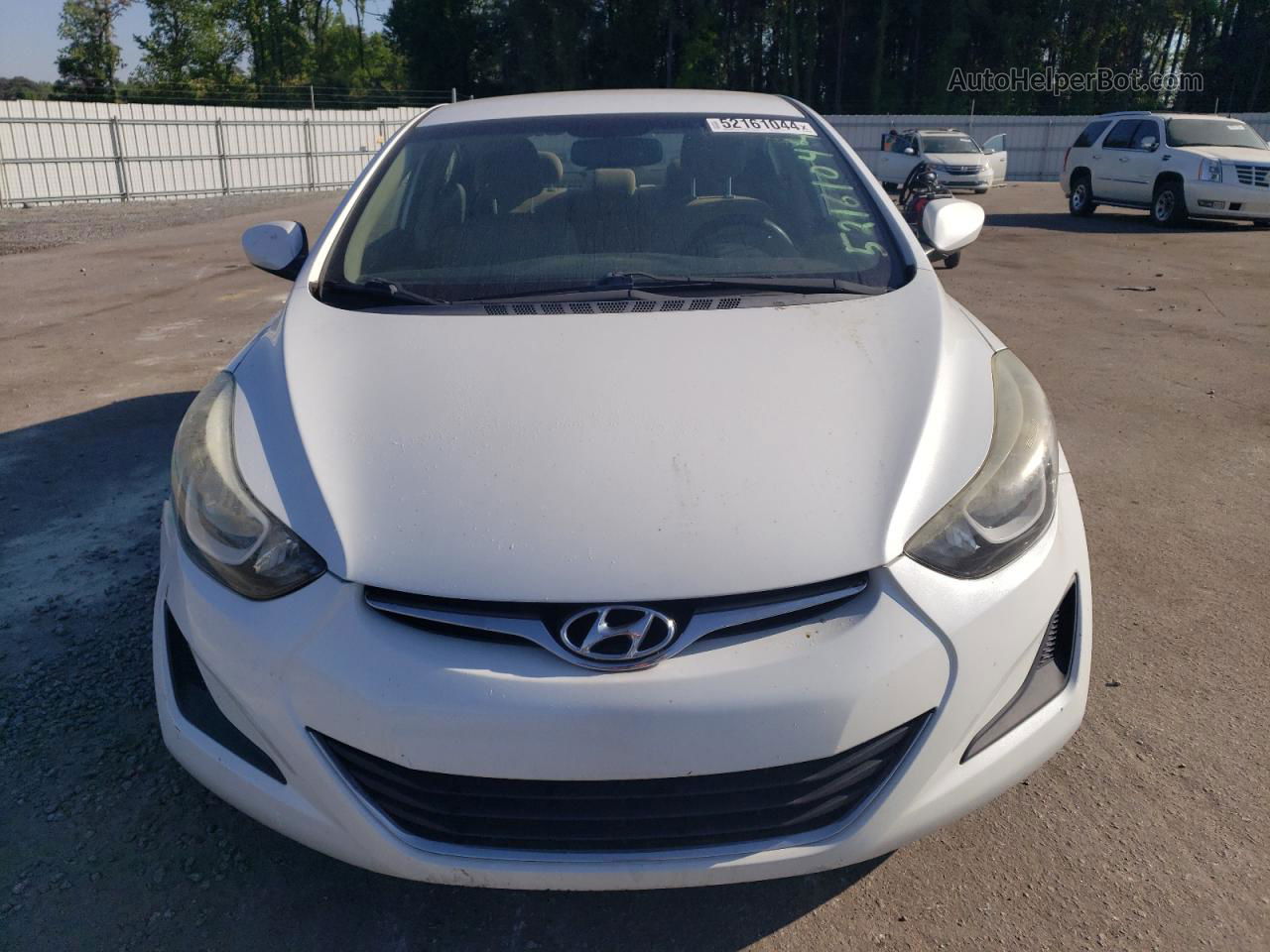 2016 Hyundai Elantra Se White vin: 5NPDH4AE2GH770113