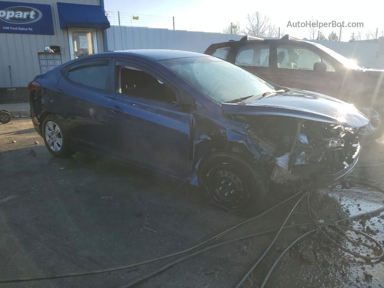 2016 Hyundai Elantra Se Blue vin: 5NPDH4AE2GH777448