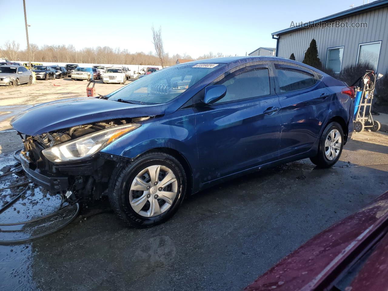 2016 Hyundai Elantra Se Blue vin: 5NPDH4AE2GH777448