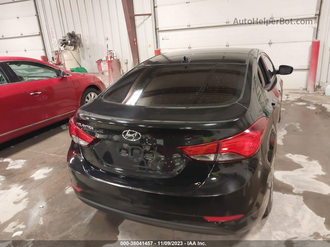 2016 Hyundai Elantra Se Black vin: 5NPDH4AE2GH786652