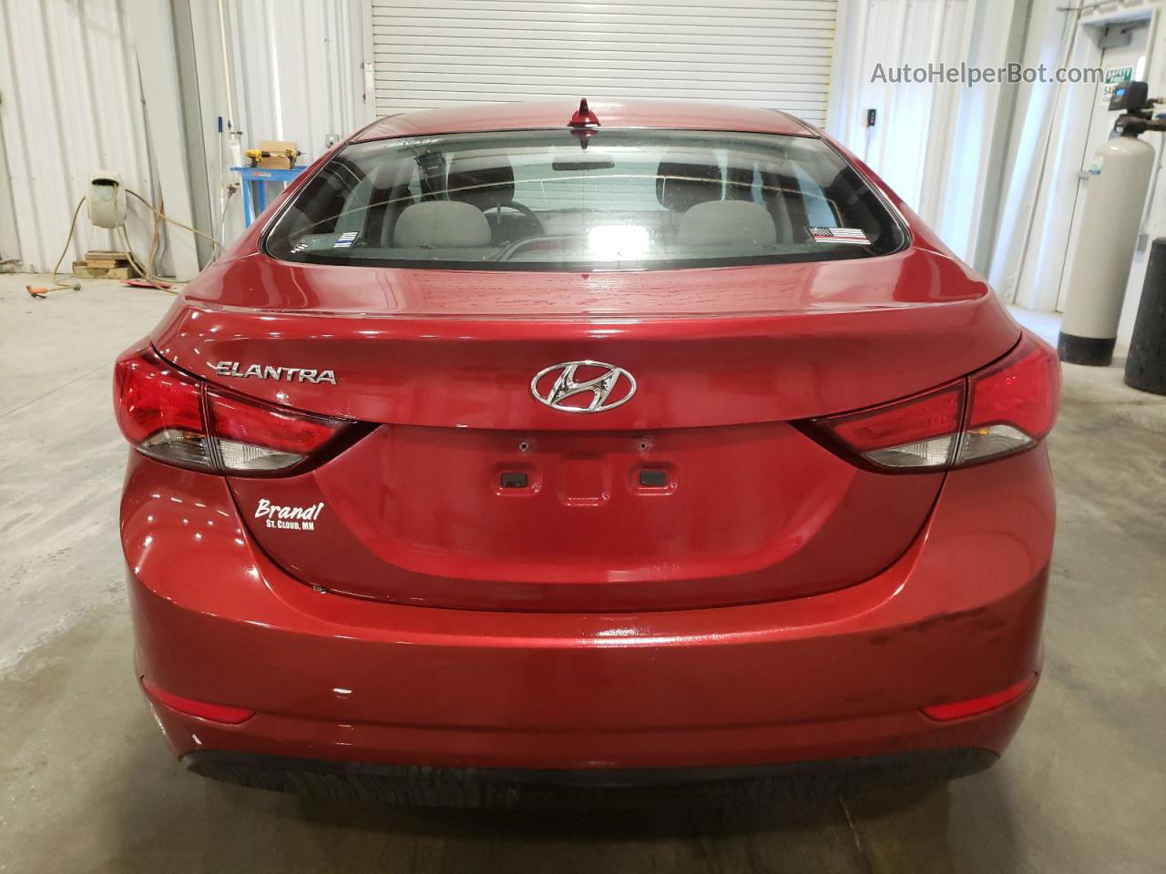 2016 Hyundai Elantra Se Red vin: 5NPDH4AE2GH787493