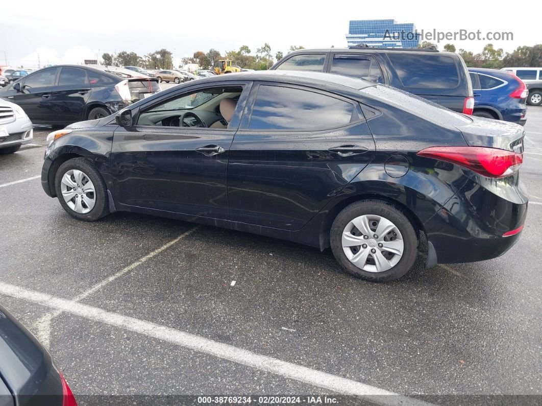 2016 Hyundai Elantra Se Black vin: 5NPDH4AE2GH792855