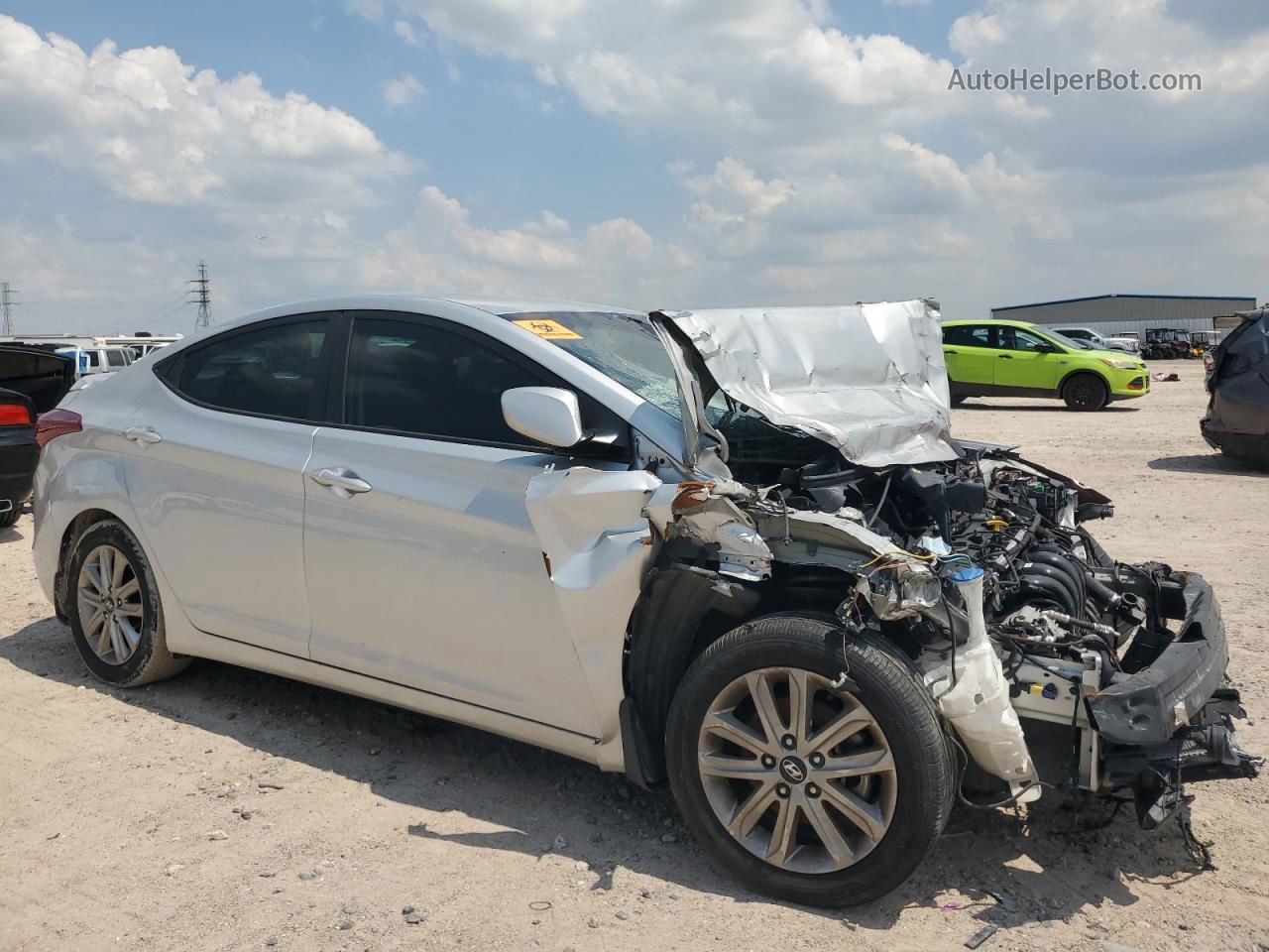 2016 Hyundai Elantra Se Silver vin: 5NPDH4AE2GH796775