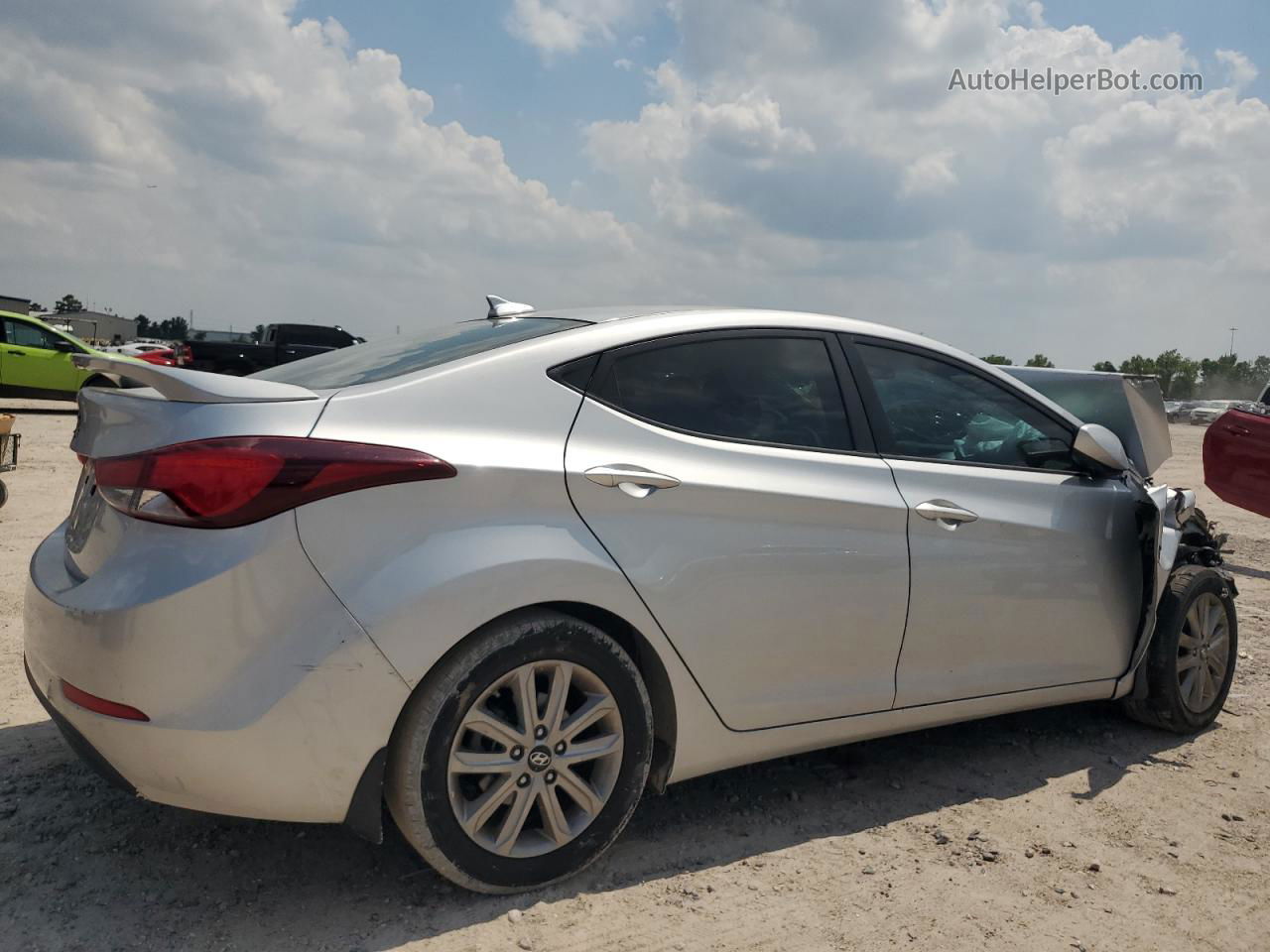 2016 Hyundai Elantra Se Silver vin: 5NPDH4AE2GH796775