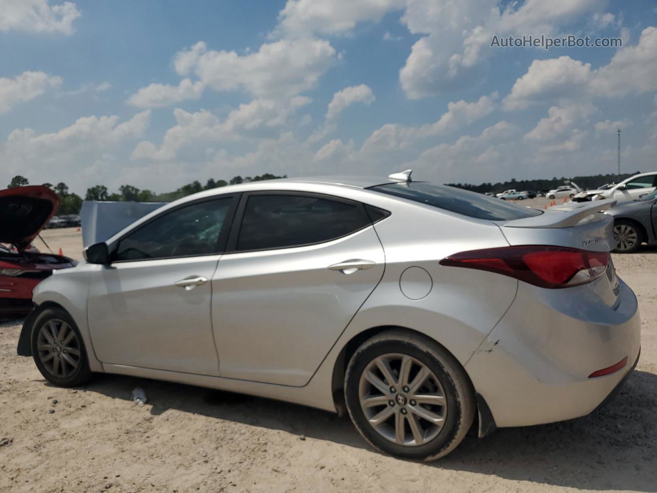 2016 Hyundai Elantra Se Silver vin: 5NPDH4AE2GH796775