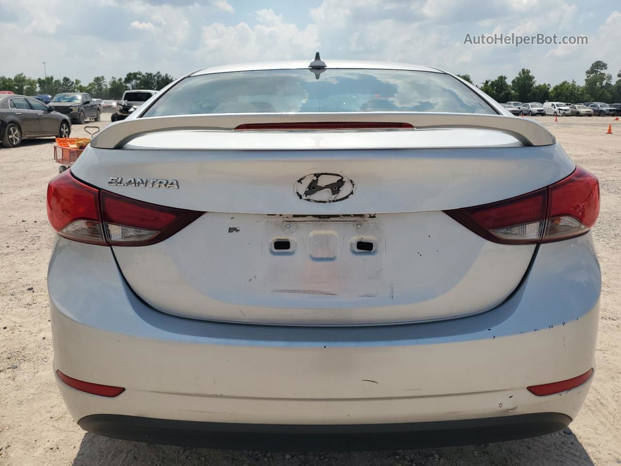 2016 Hyundai Elantra Se Серебряный vin: 5NPDH4AE2GH796775