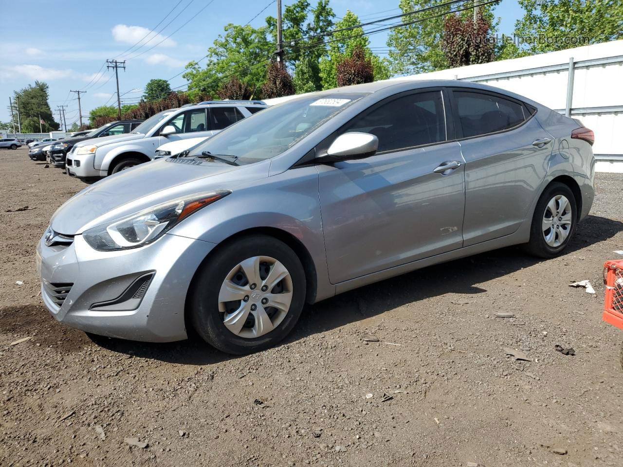 2016 Hyundai Elantra Se Серебряный vin: 5NPDH4AE2GH797456