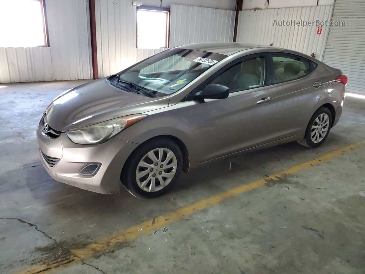 2011 Hyundai Elantra Gls Gray vin: 5NPDH4AE3BH022642