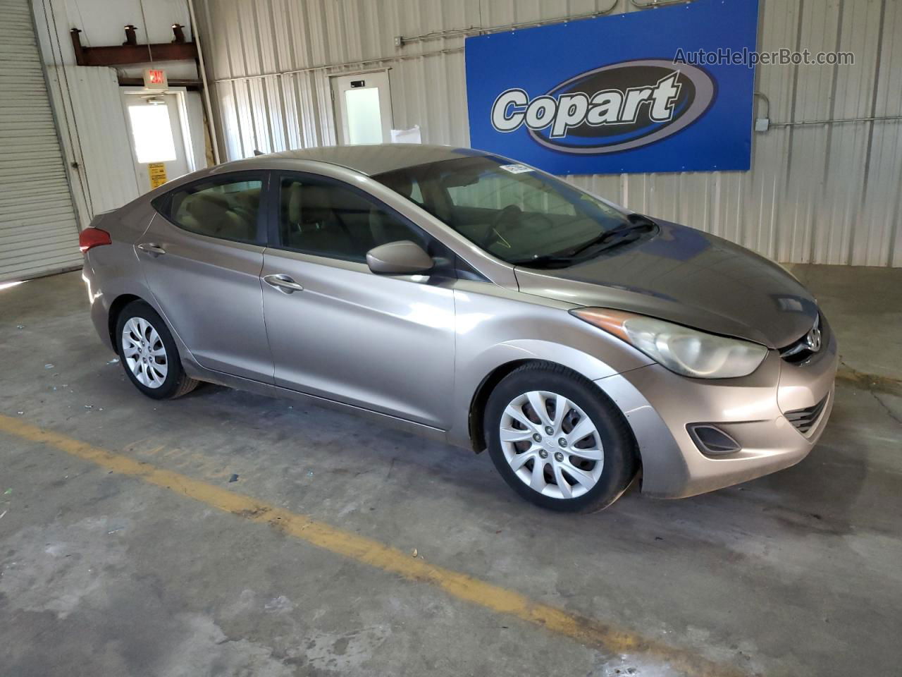 2011 Hyundai Elantra Gls Gray vin: 5NPDH4AE3BH022642