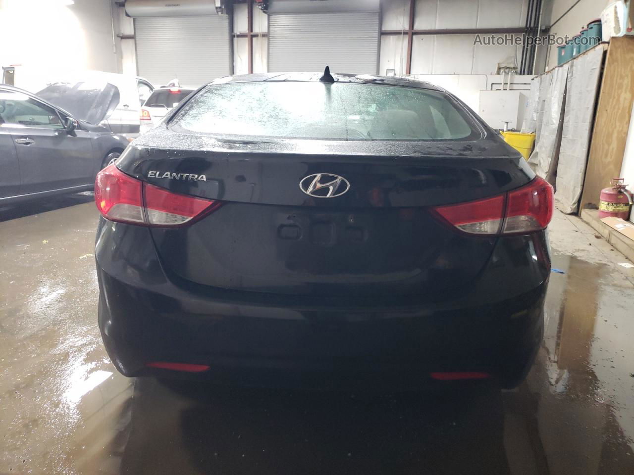 2011 Hyundai Elantra Gls Black vin: 5NPDH4AE3BH028151