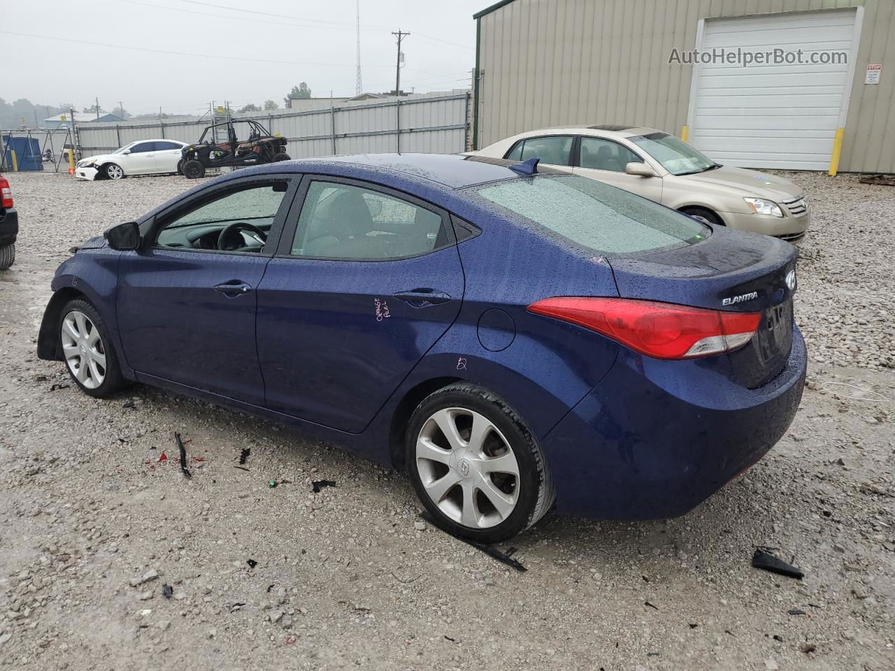 2011 Hyundai Elantra Gls Blue vin: 5NPDH4AE3BH035651