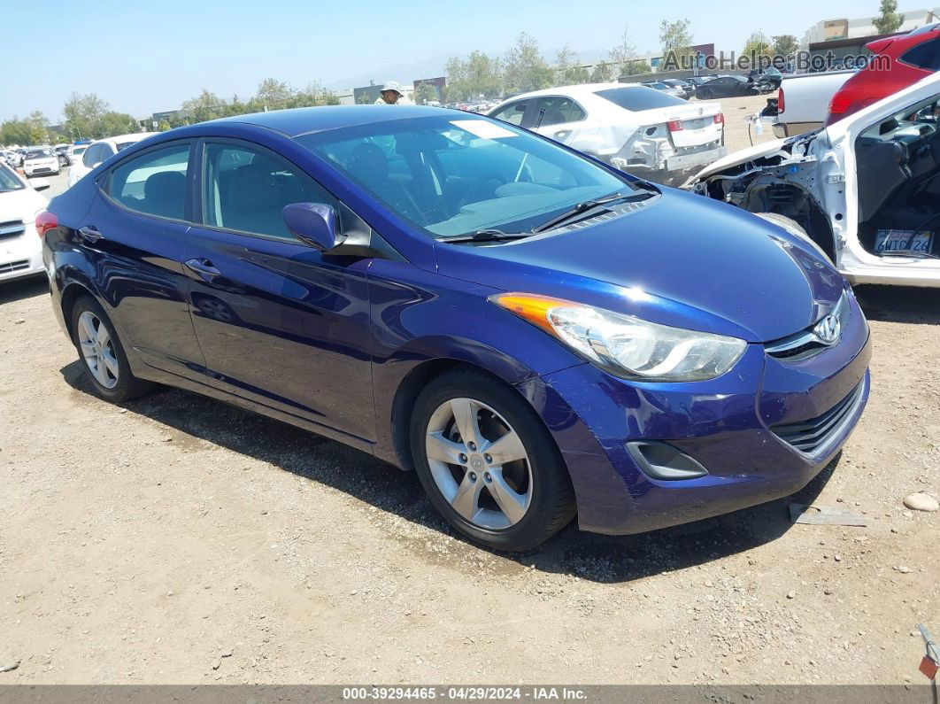 2011 Hyundai Elantra Gls Blue vin: 5NPDH4AE3BH038078