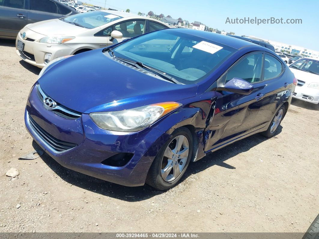 2011 Hyundai Elantra Gls Синий vin: 5NPDH4AE3BH038078