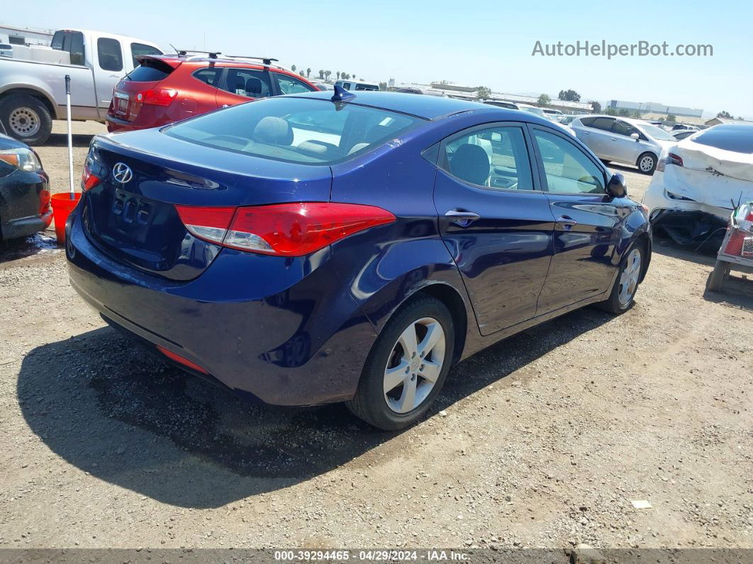 2011 Hyundai Elantra Gls Синий vin: 5NPDH4AE3BH038078