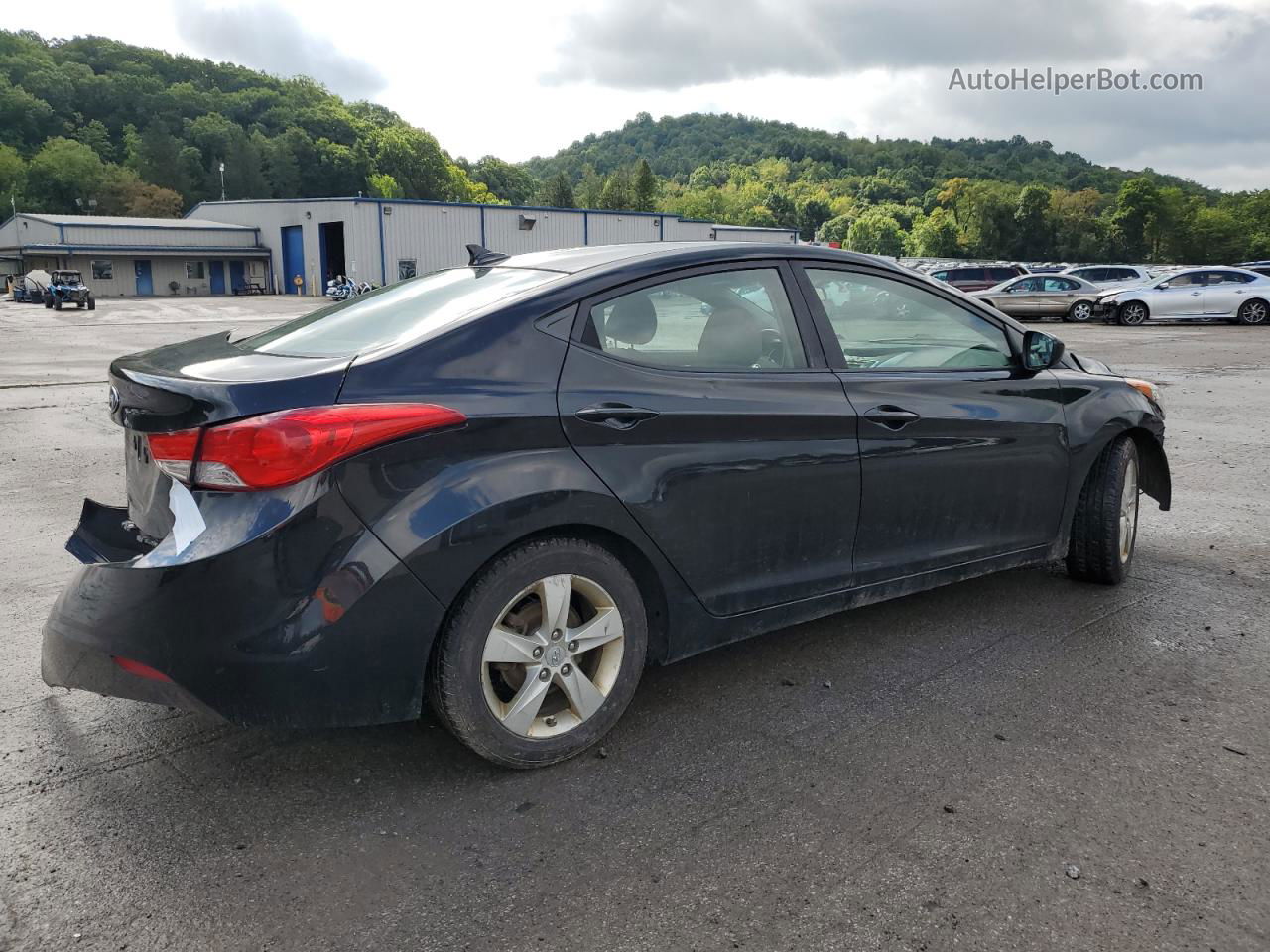 2011 Hyundai Elantra Gls Black vin: 5NPDH4AE3BH047587