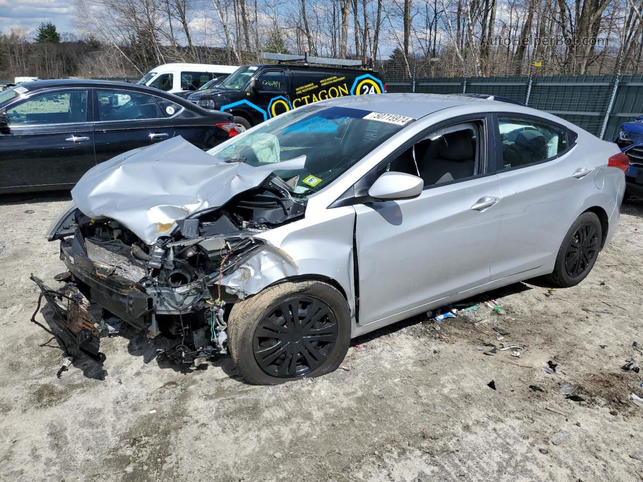 2011 Hyundai Elantra Gls Silver vin: 5NPDH4AE3BH050618