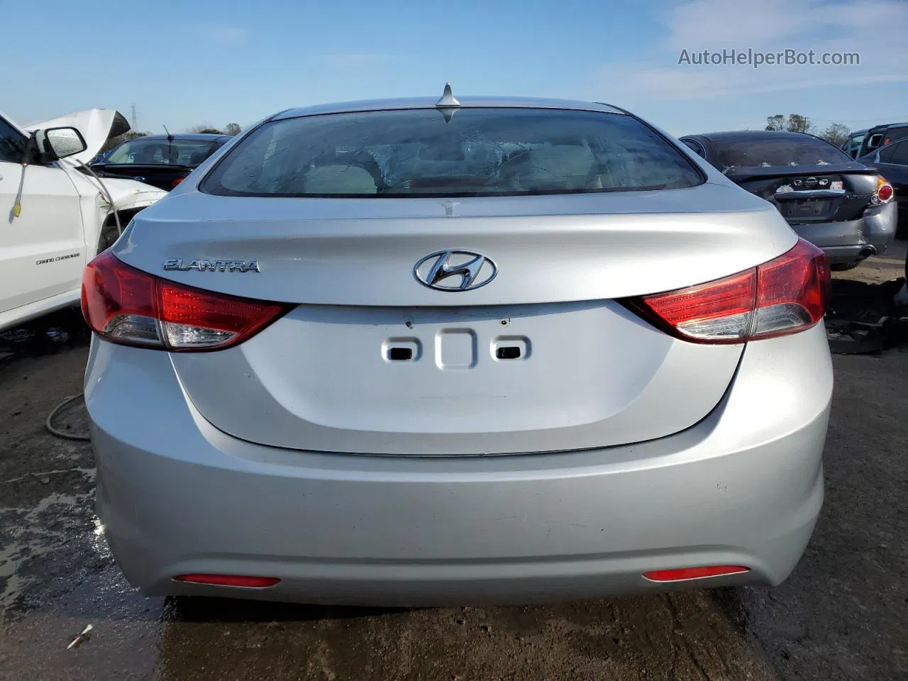 2012 Hyundai Elantra Gls Silver vin: 5NPDH4AE3CH072099