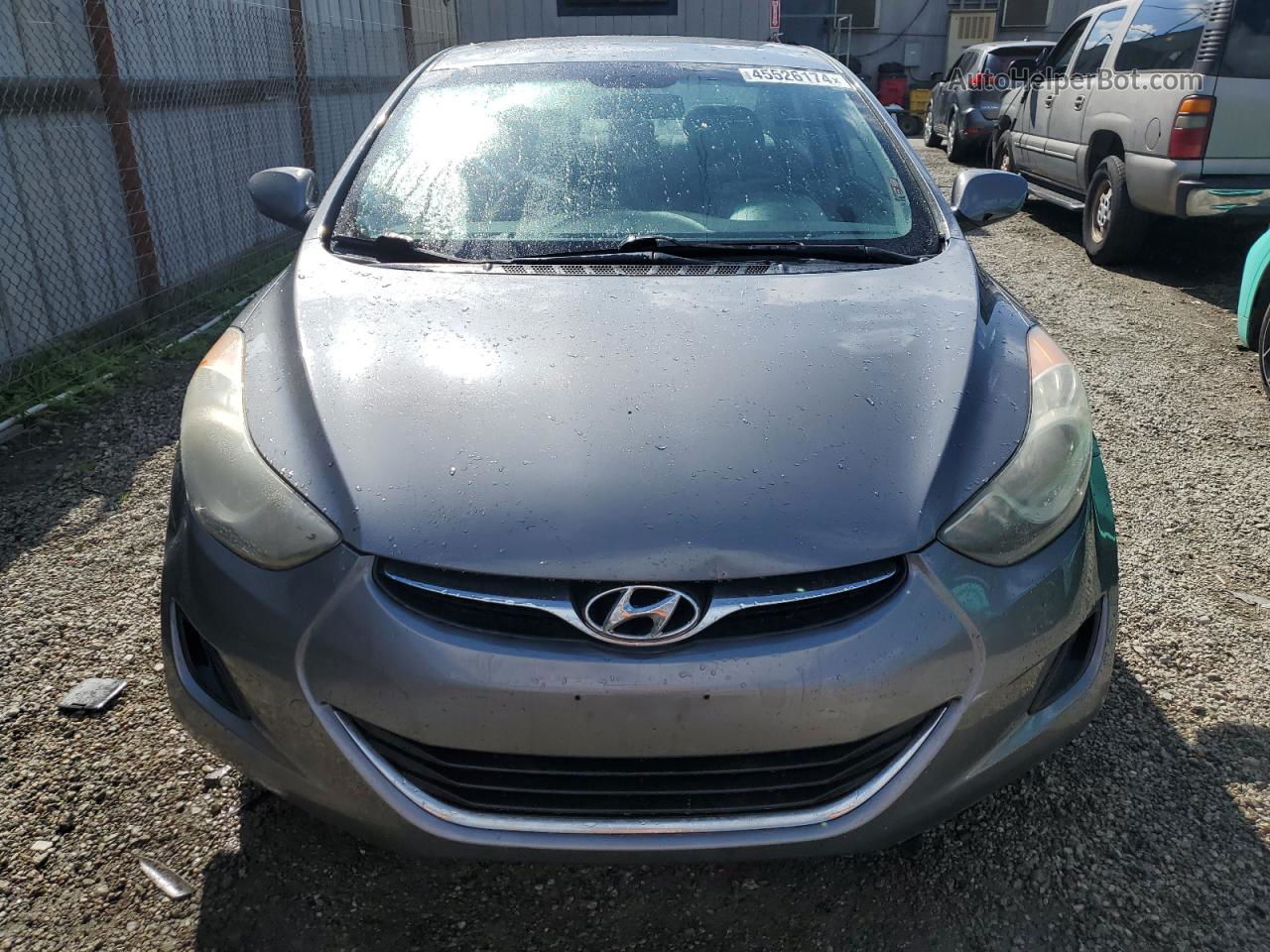 2012 Hyundai Elantra Gls Gray vin: 5NPDH4AE3CH125674