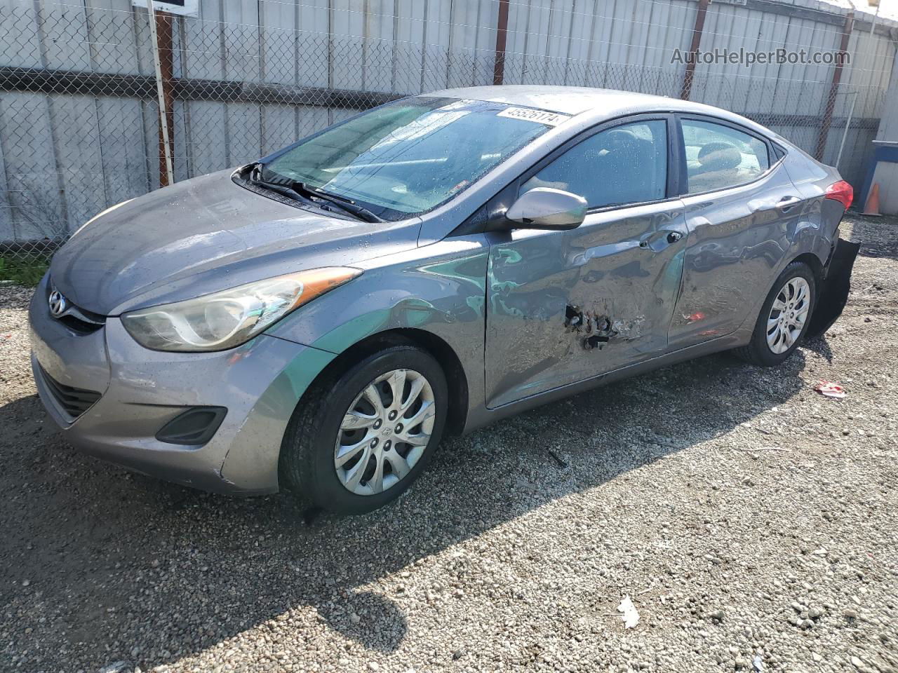 2012 Hyundai Elantra Gls Серый vin: 5NPDH4AE3CH125674