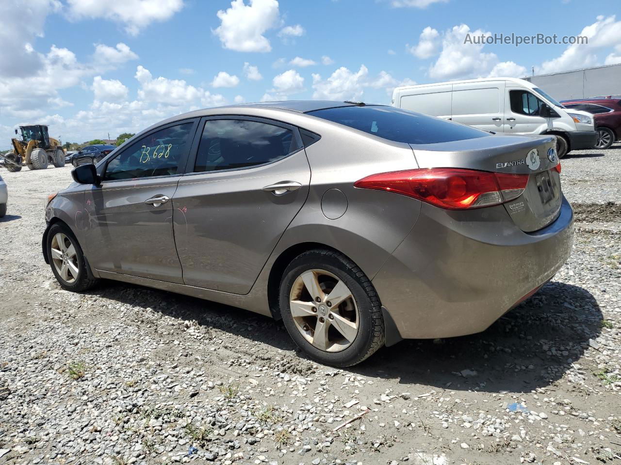 2012 Hyundai Elantra Gls Золотой vin: 5NPDH4AE3CH126579