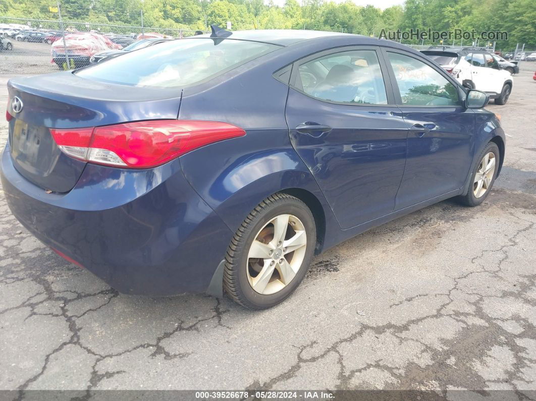 2012 Hyundai Elantra Gls Blue vin: 5NPDH4AE3CH150994