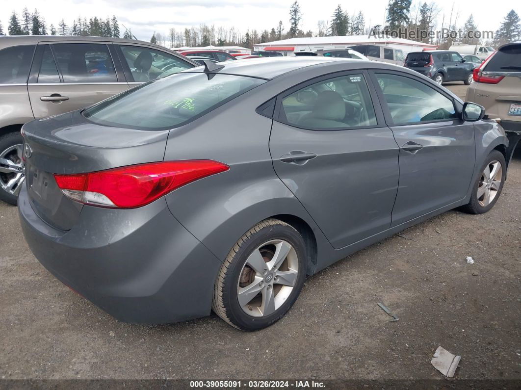 2013 Hyundai Elantra Gls Gray vin: 5NPDH4AE3DH184788