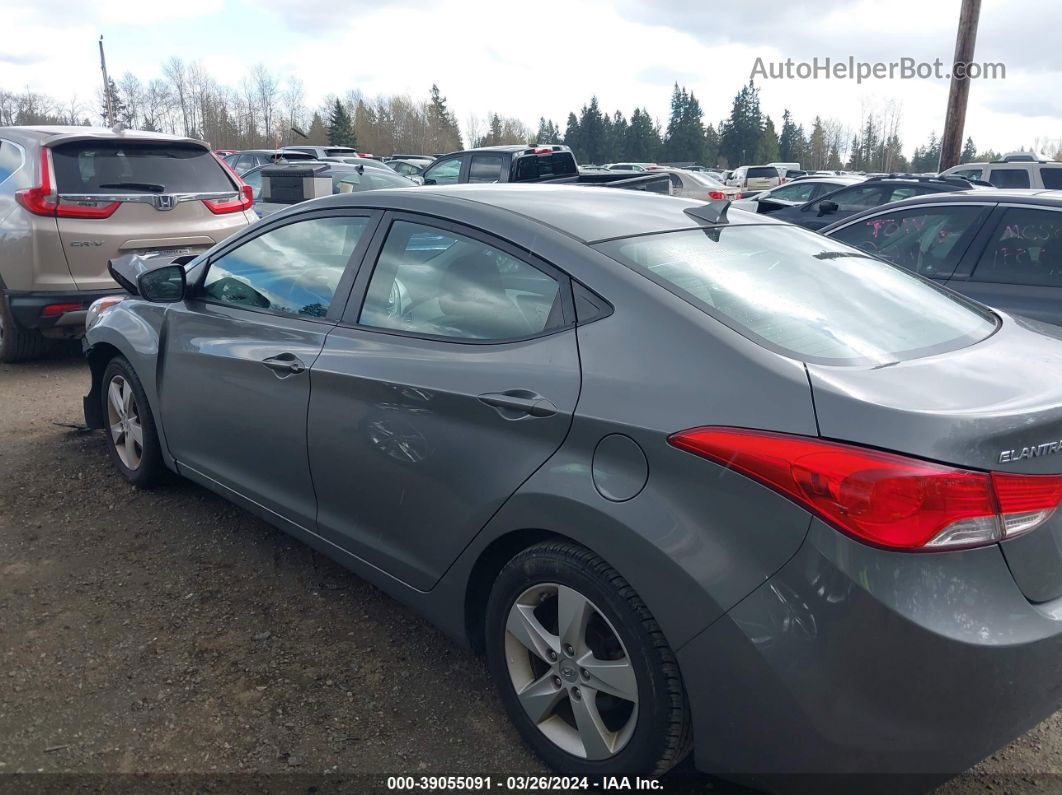 2013 Hyundai Elantra Gls Gray vin: 5NPDH4AE3DH184788