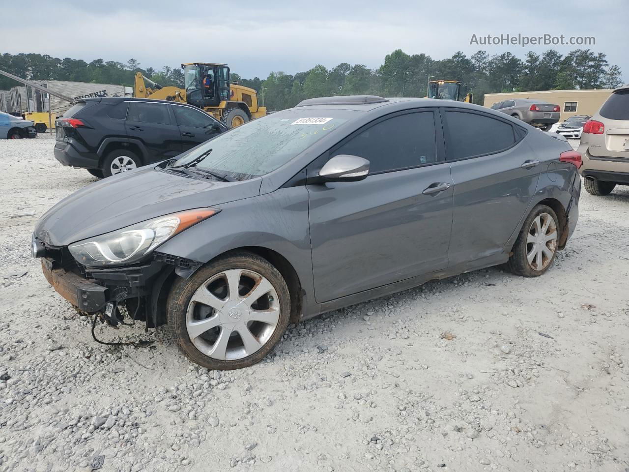 2013 Hyundai Elantra Gls Угольный vin: 5NPDH4AE3DH188811