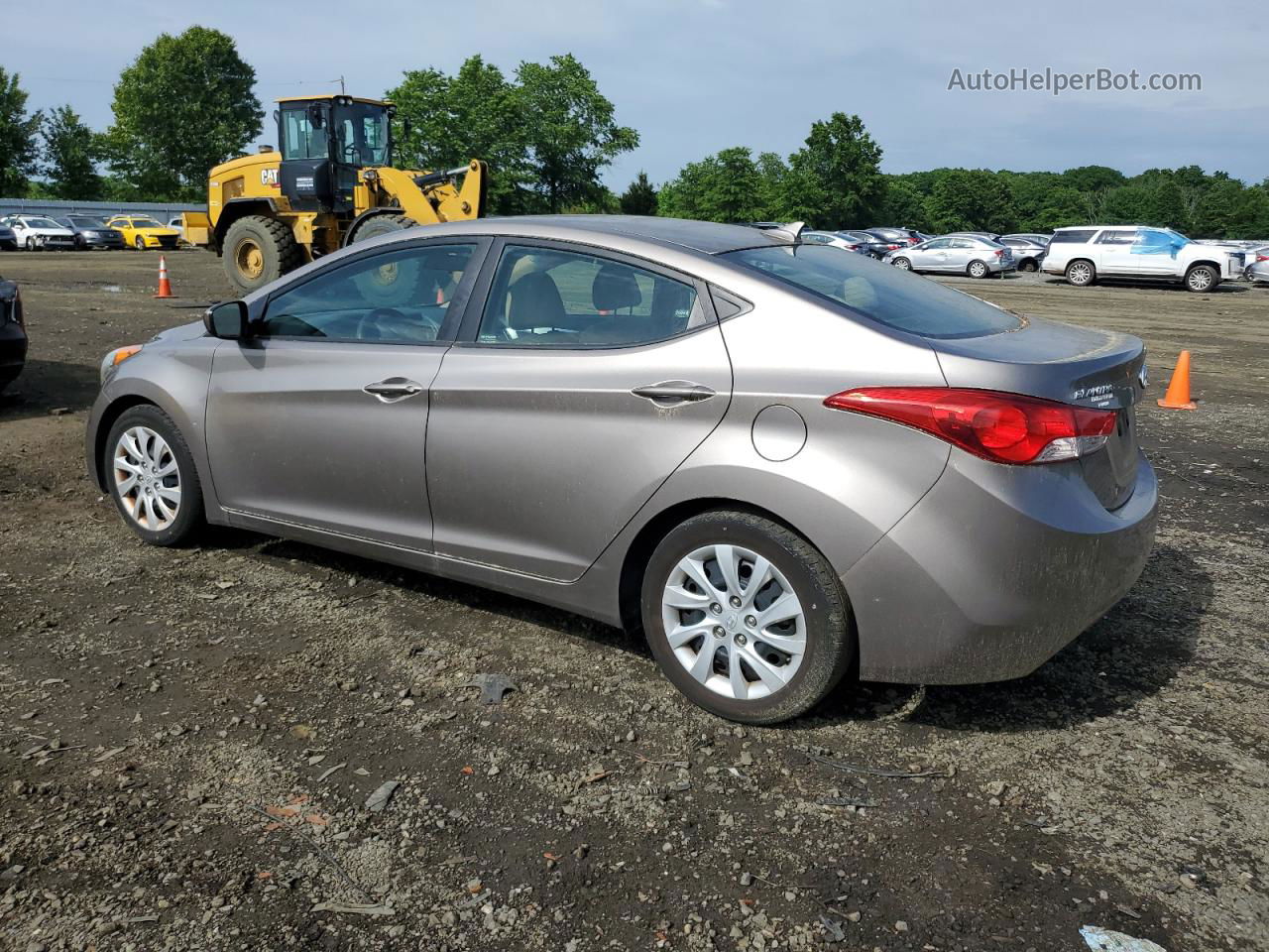 2013 Hyundai Elantra Gls Бежевый vin: 5NPDH4AE3DH201928