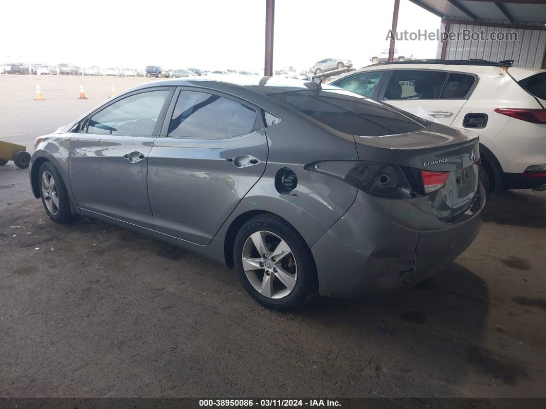 2013 Hyundai Elantra Gls Gray vin: 5NPDH4AE3DH275947