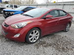 2013 Hyundai Elantra Gls Red vin: 5NPDH4AE3DH360156