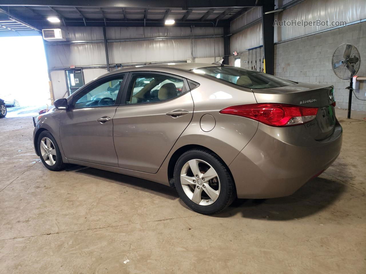 2013 Hyundai Elantra Gls Beige vin: 5NPDH4AE3DH377345