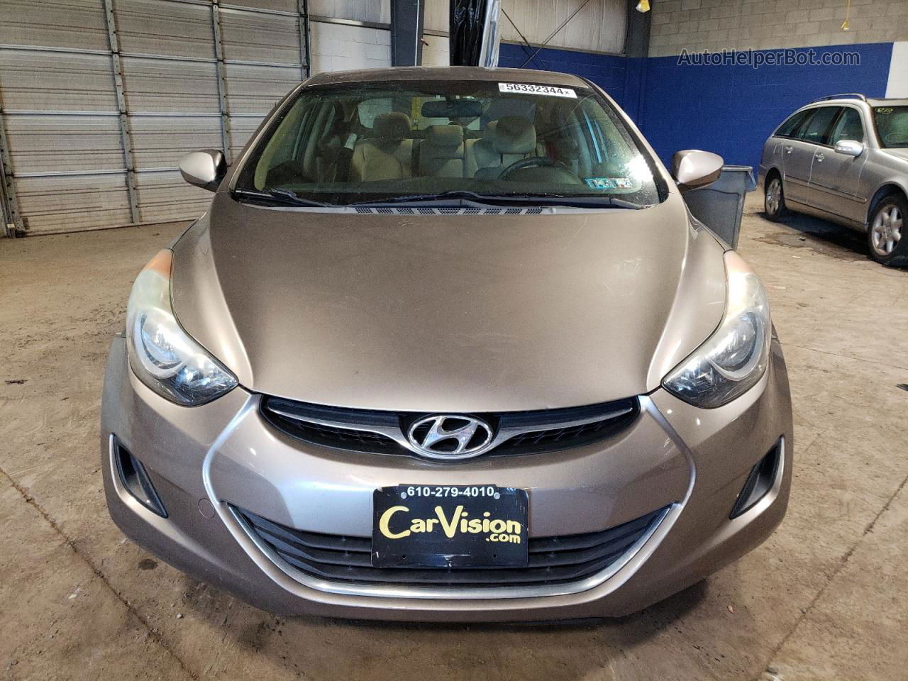 2013 Hyundai Elantra Gls Beige vin: 5NPDH4AE3DH377345