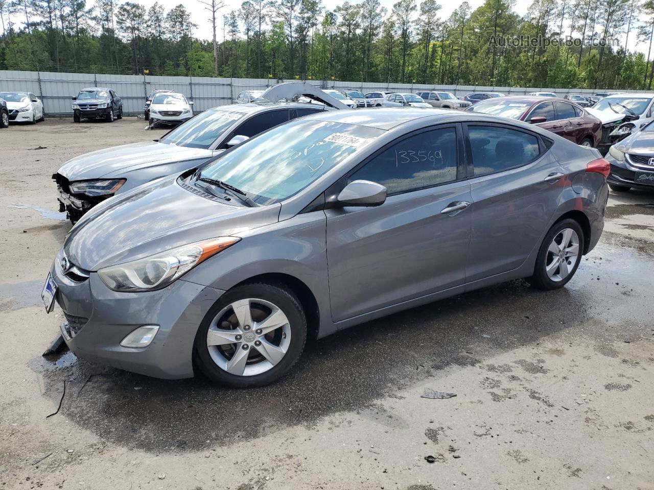 2013 Hyundai Elantra Gls Silver vin: 5NPDH4AE3DH380732