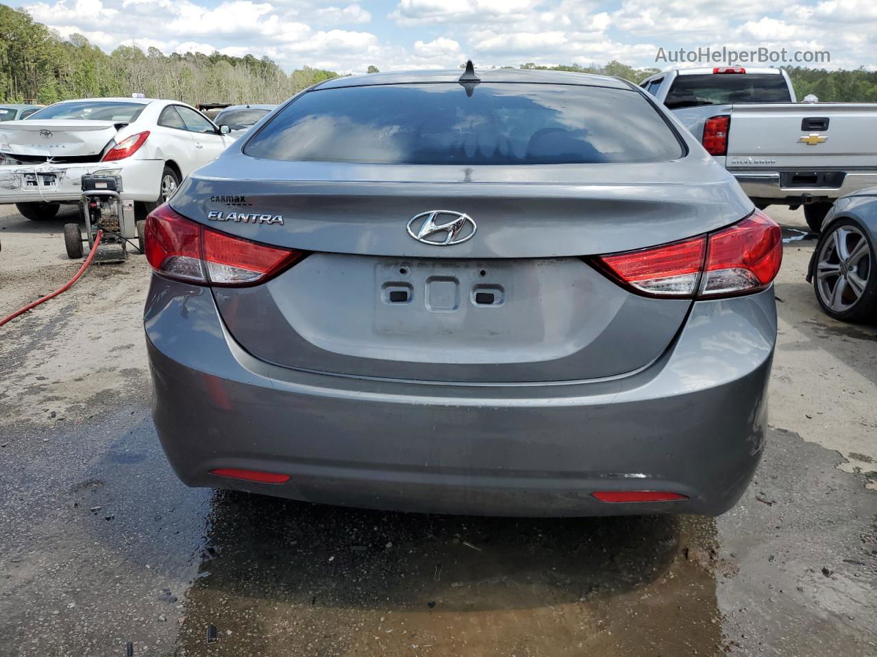 2013 Hyundai Elantra Gls Silver vin: 5NPDH4AE3DH380732