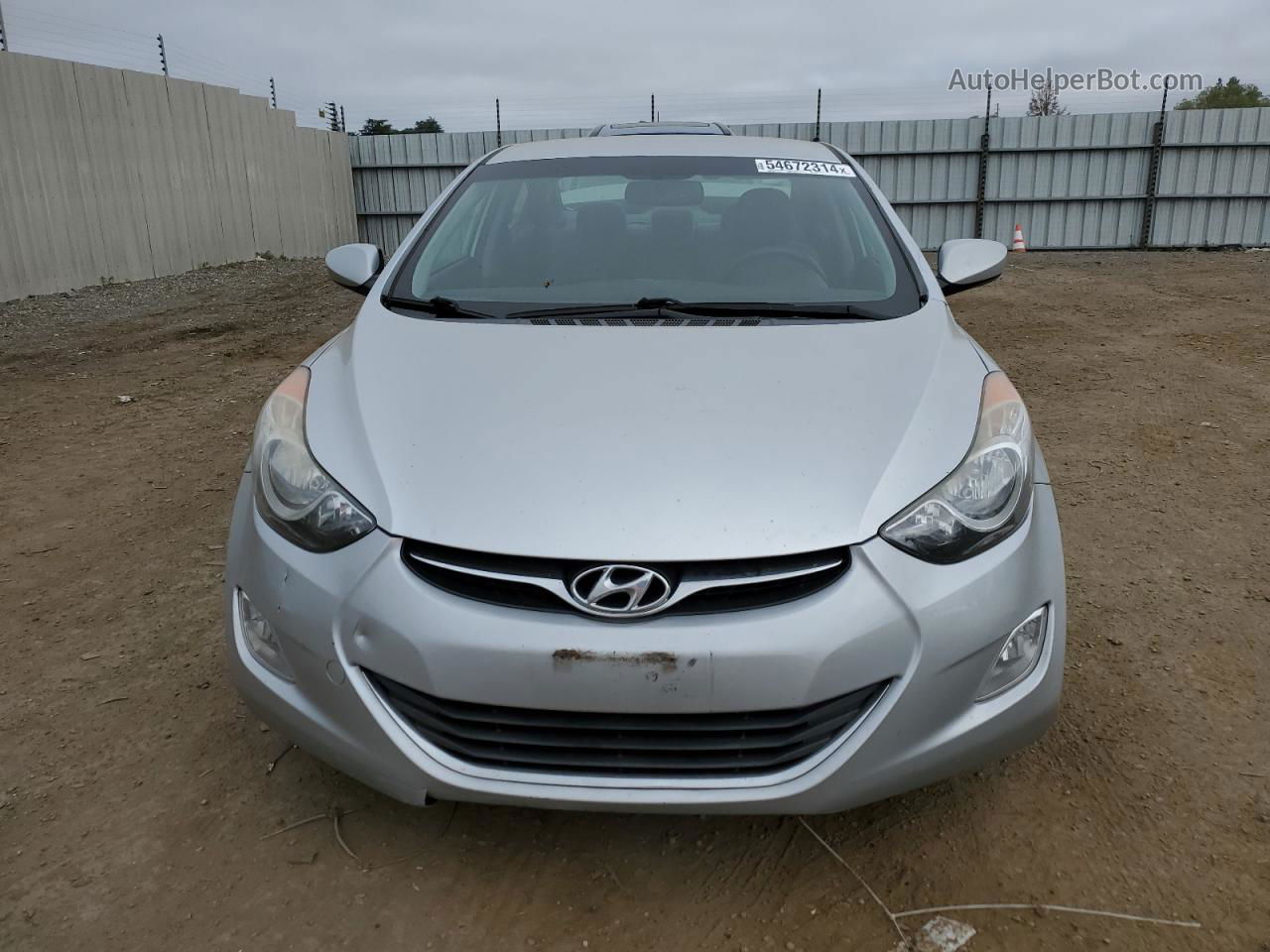 2013 Hyundai Elantra Gls Silver vin: 5NPDH4AE3DH393836