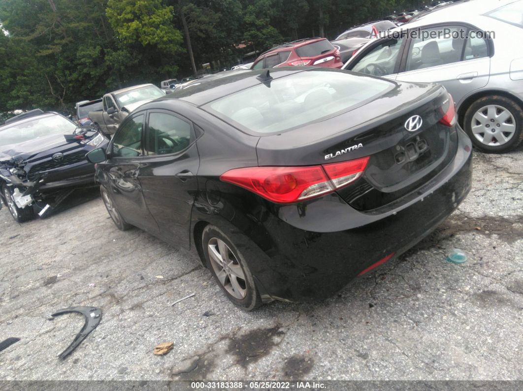 2013 Hyundai Elantra Gls Black vin: 5NPDH4AE3DH413132