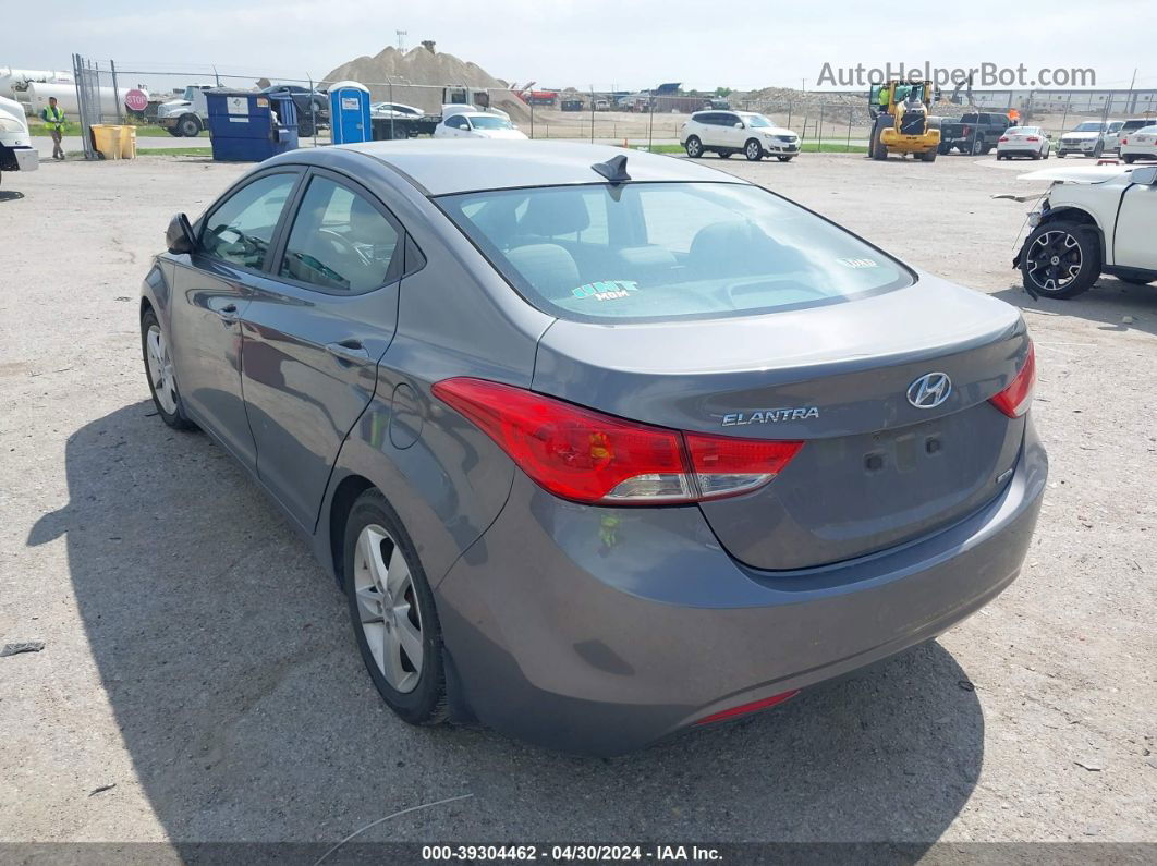 2013 Hyundai Elantra Gls Gray vin: 5NPDH4AE3DH424003