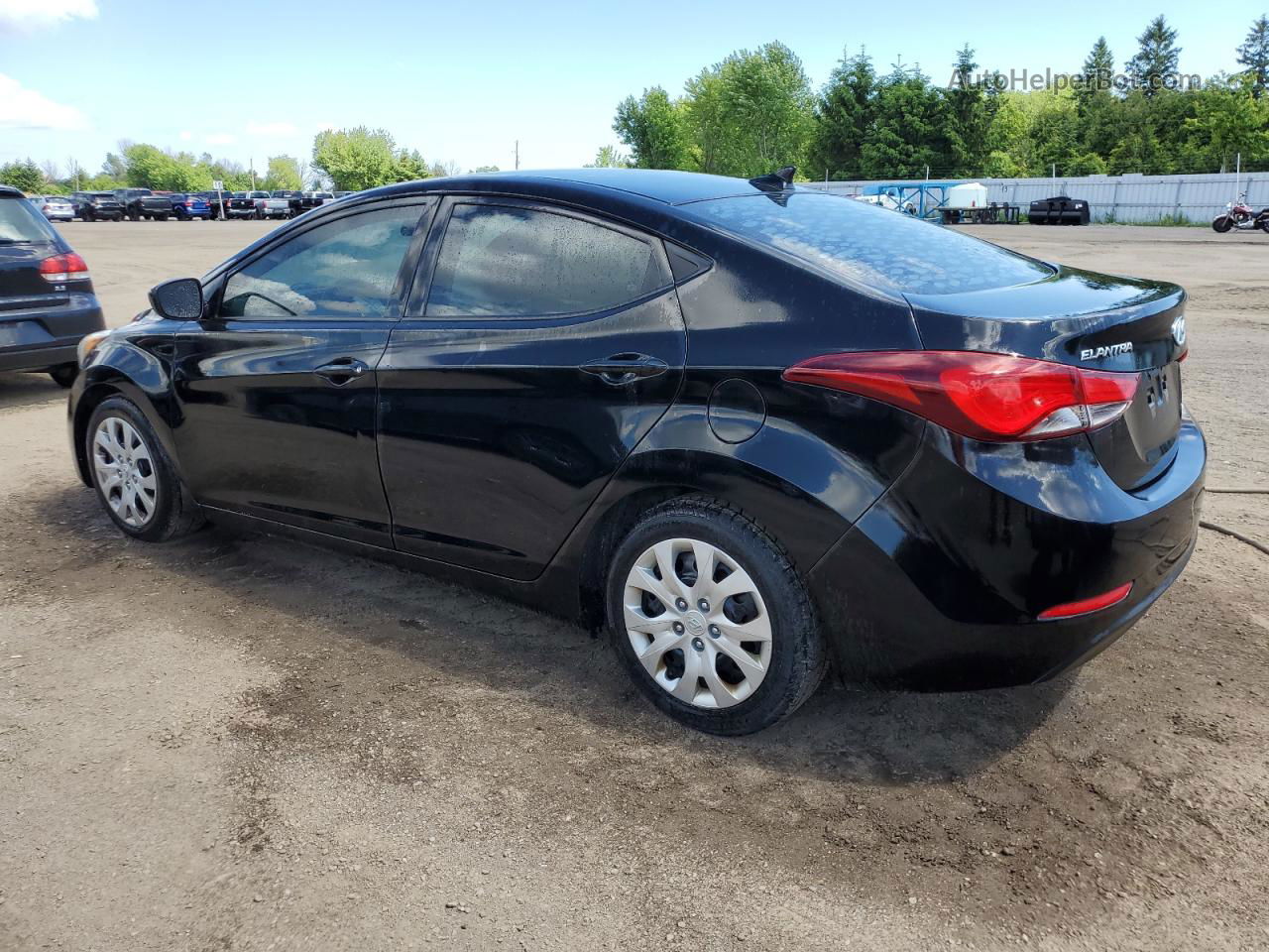 2014 Hyundai Elantra Se Black vin: 5NPDH4AE3EH467144