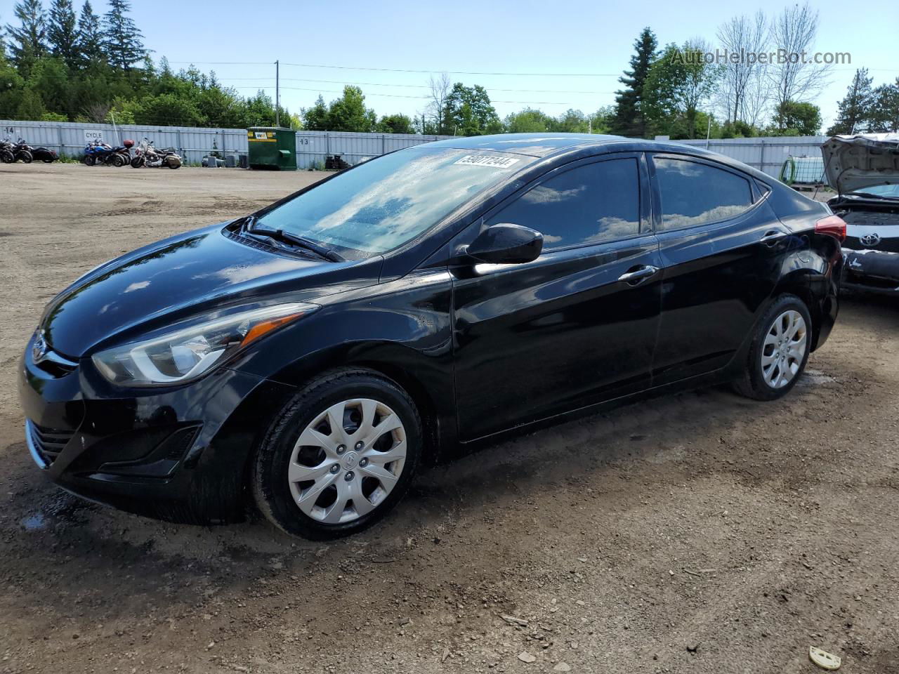 2014 Hyundai Elantra Se Black vin: 5NPDH4AE3EH467144