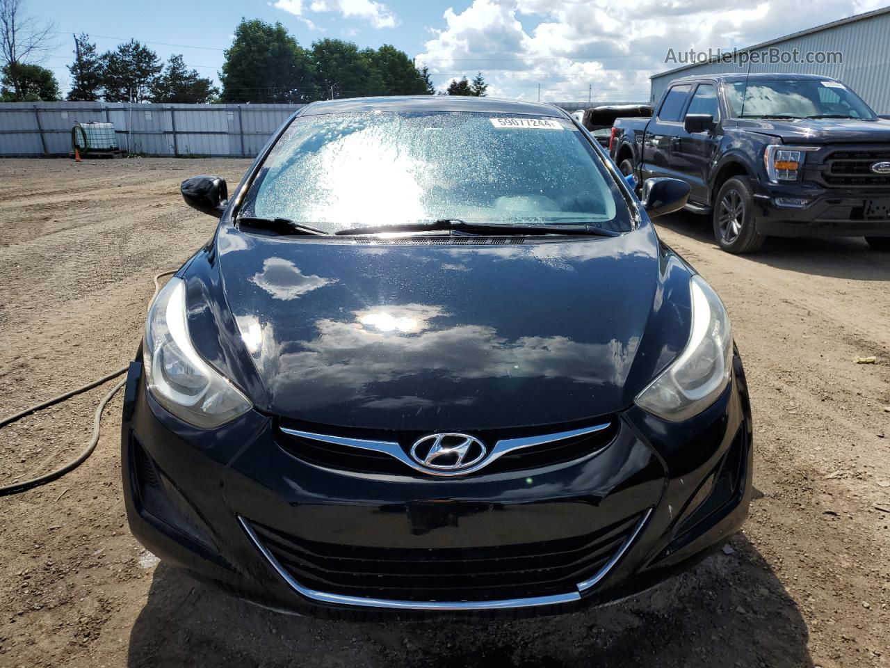 2014 Hyundai Elantra Se Black vin: 5NPDH4AE3EH467144